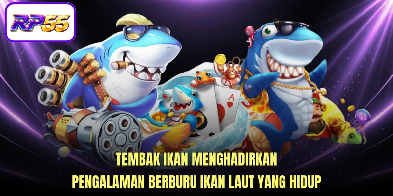 Tembak ikan menghadirkan pengalaman berburu ikan laut yang hidup